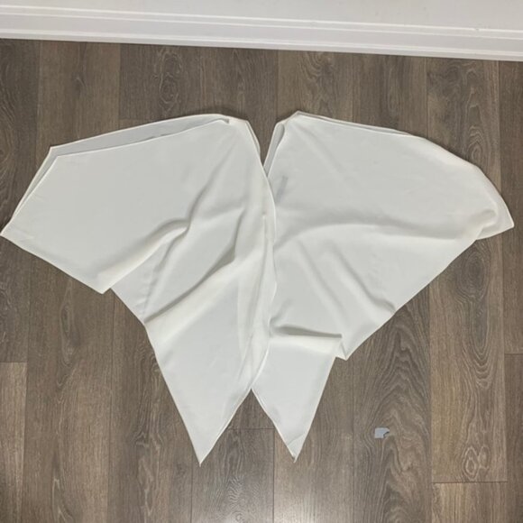 Sugarlips Blouse Top Tiered Flowy Top Off White Open Sleeve Y2k 2000s Size XS - Picture 11 of 16